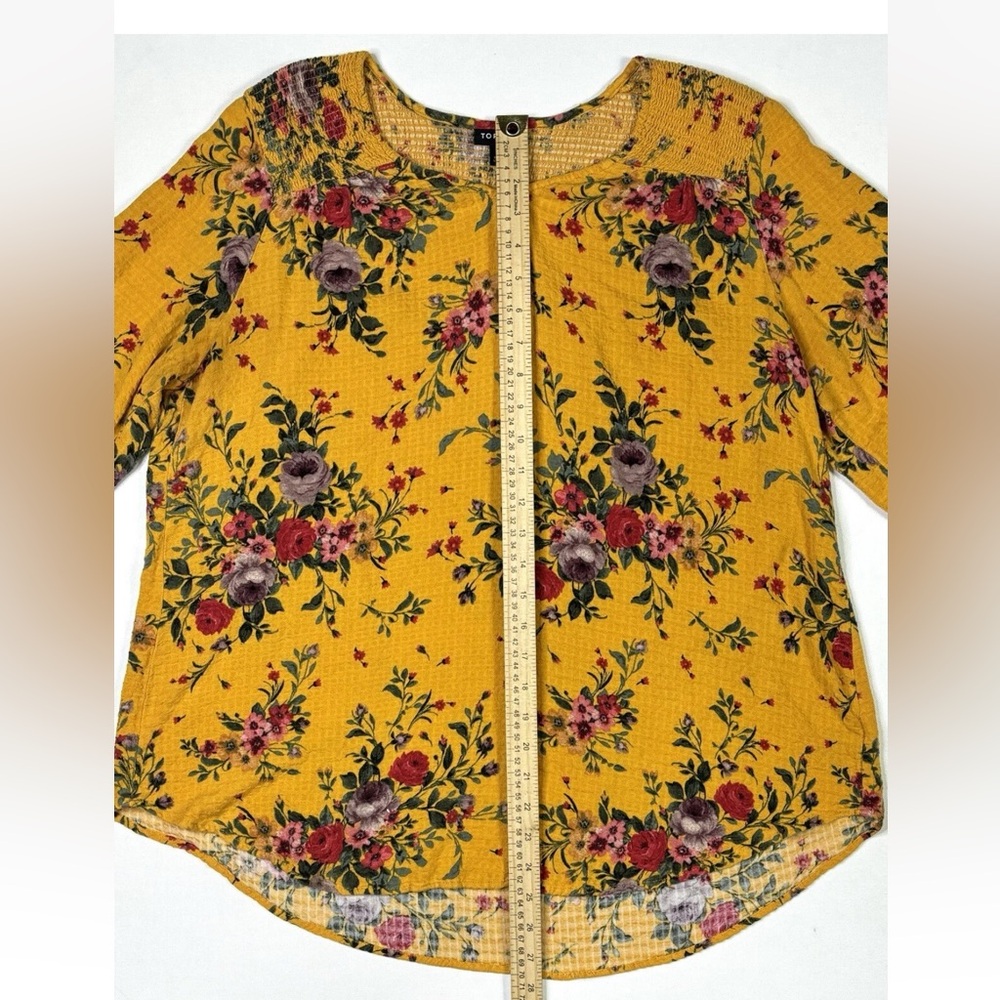 Torrid Yellow Floral Blouse - Picture 7 of 10